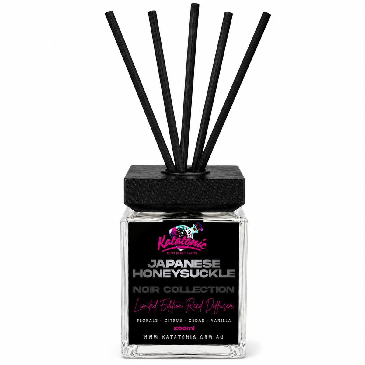 JAPANESE HONEYSUCKLE REED DIFFUSER 190ML NOIR CLEAR