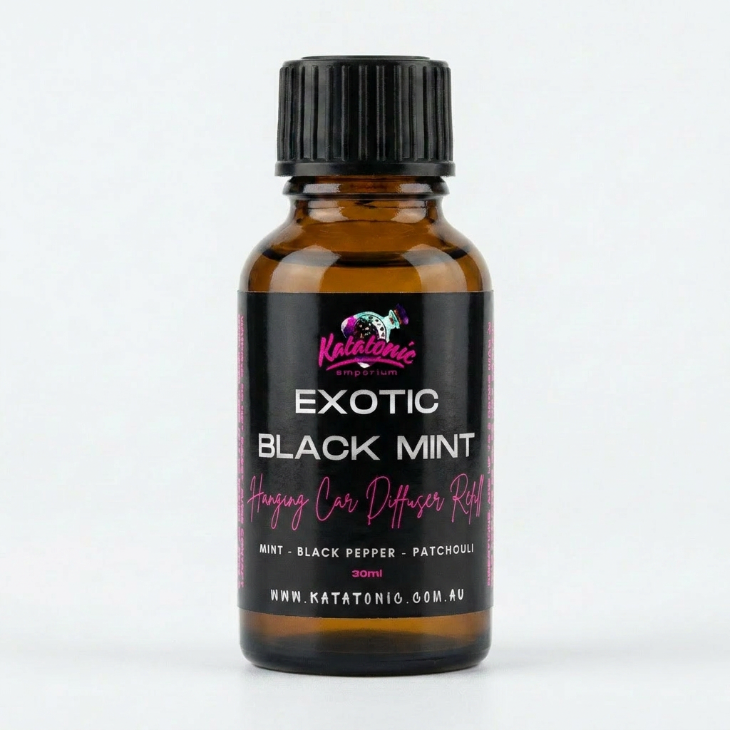 Exotic Black Mint Hanging Car Diffuser Refill
