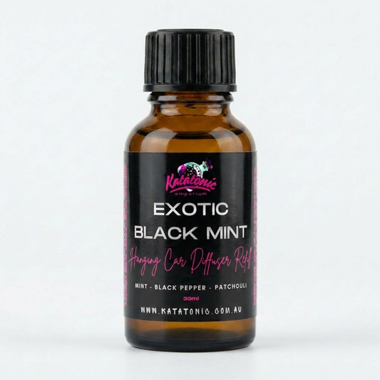 Exotic Black Mint Hanging Car Diffuser Refill