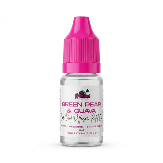 Green Pear & Guava Car Vent Diffuser Refill by Katatonic