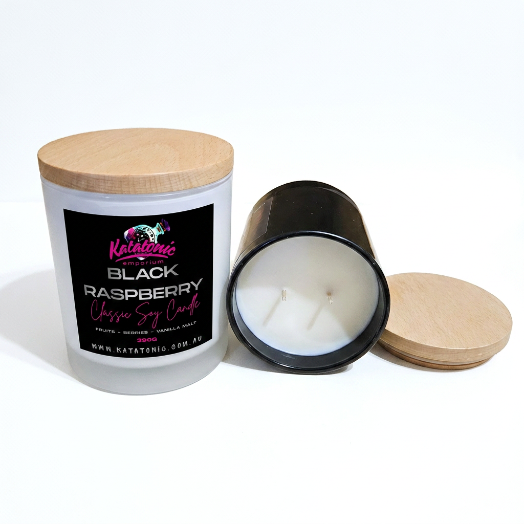 Black Raspberry Soy Candle White XL 2 Wicks