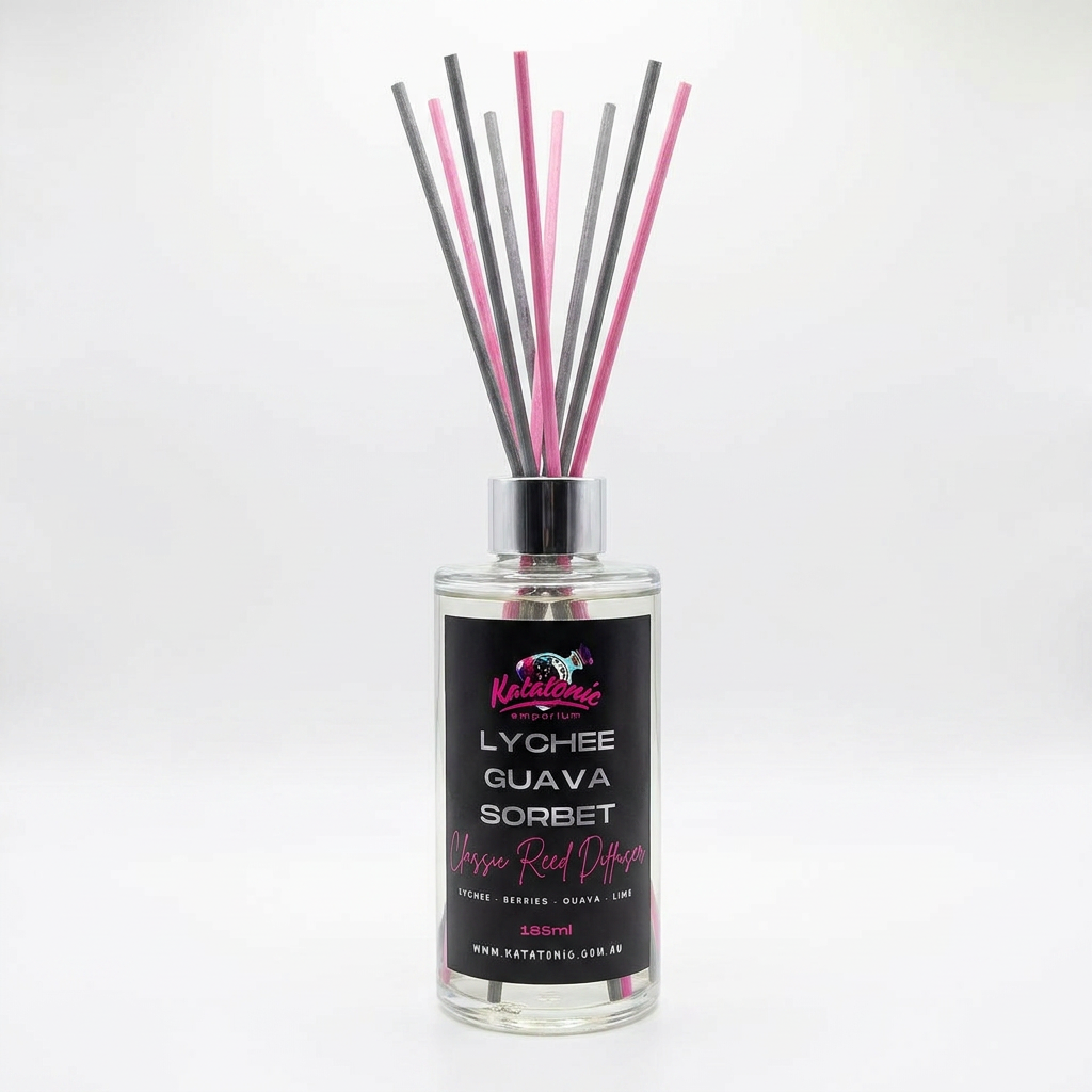 Lychee Guava Sorbet Reed Diffuser Tall 185ml