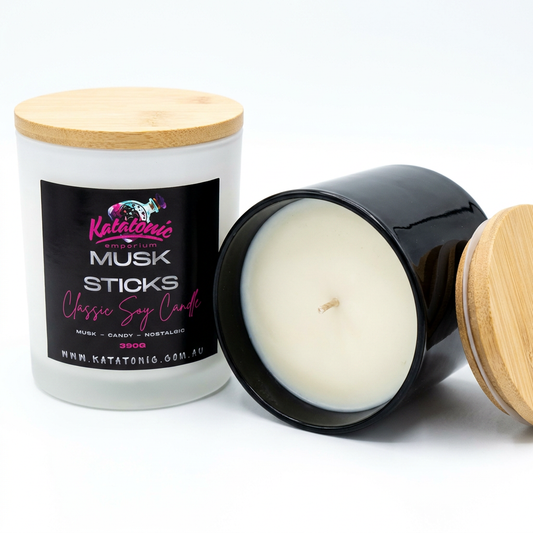 Musk Sticks Soy Candle White Large