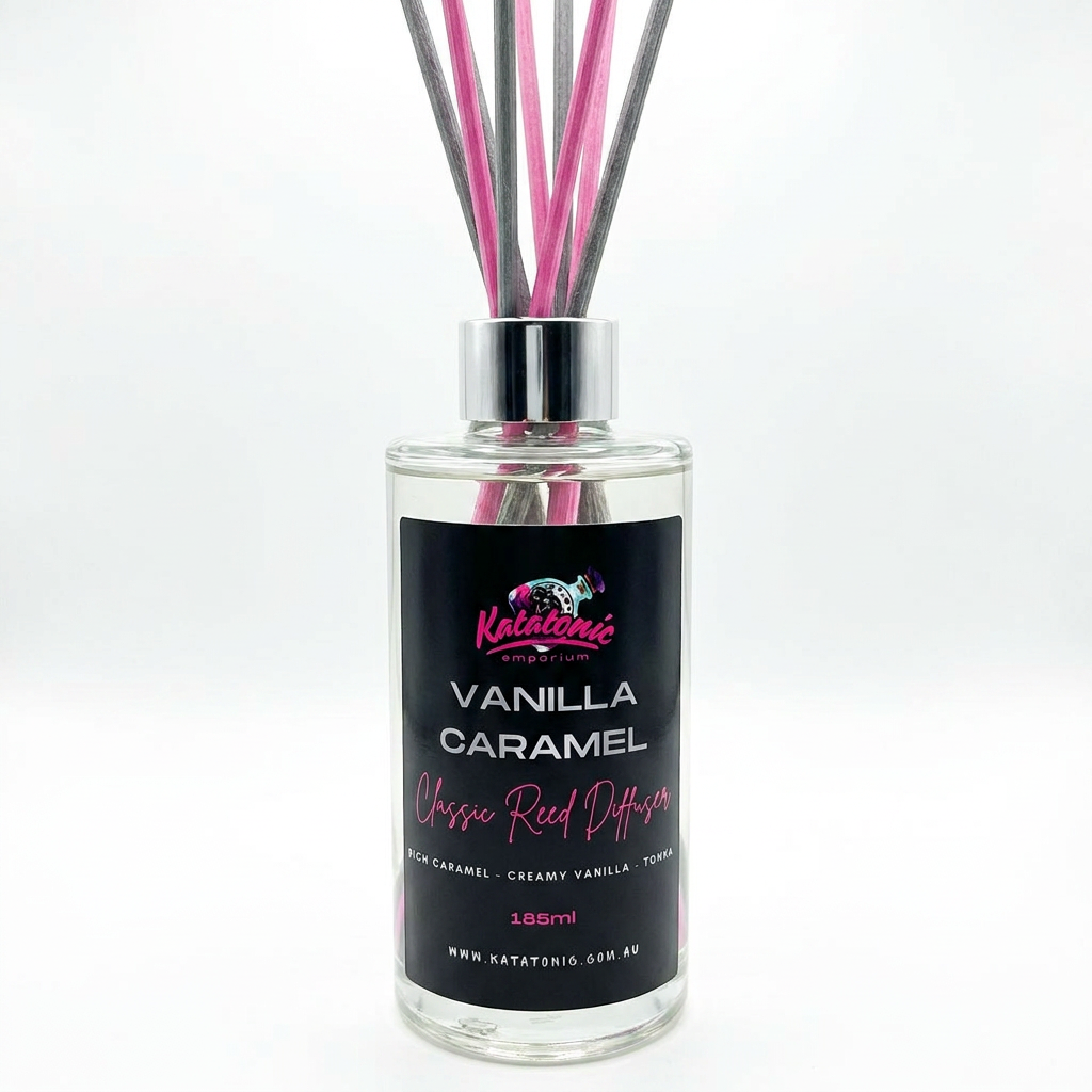 Vanilla Caramel Reed Diffuser Tall 185ml