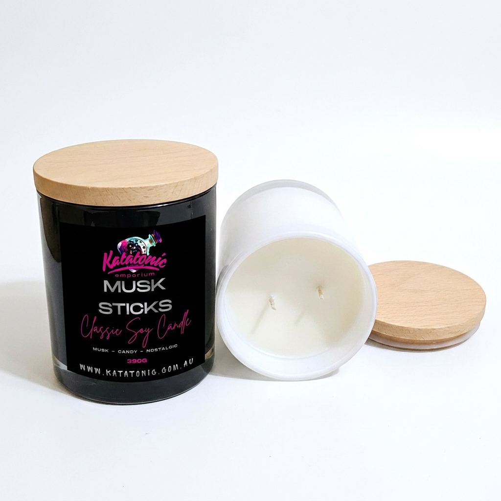 Musk Sticks Soy Candle Black XL 2 Wicks
