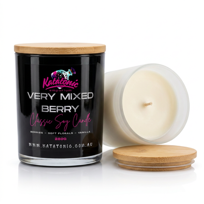 Very Mixed Berry Soy Candle Black Large