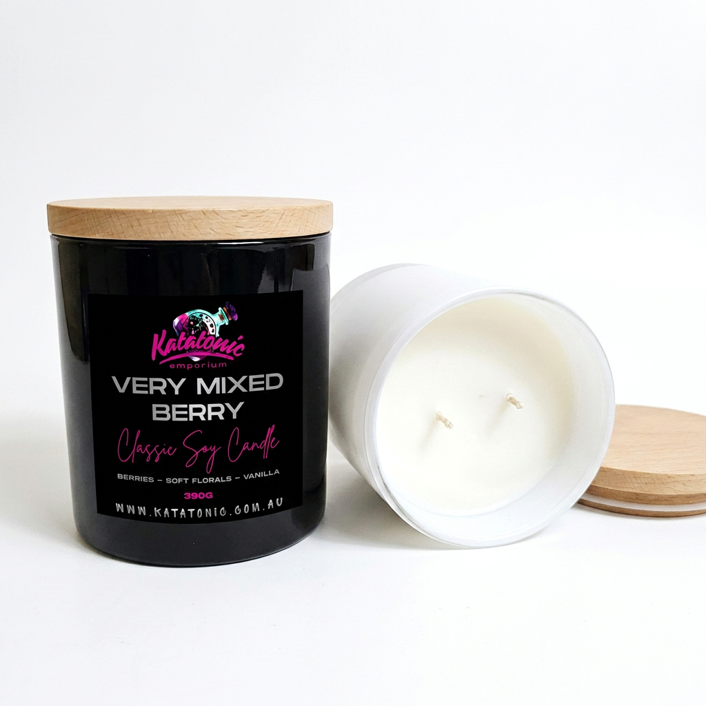 Very Mixed Berry Soy Candle Black XL 2 wicks