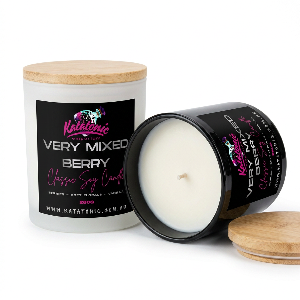 Very Mixed Berry Soy Candle White Large