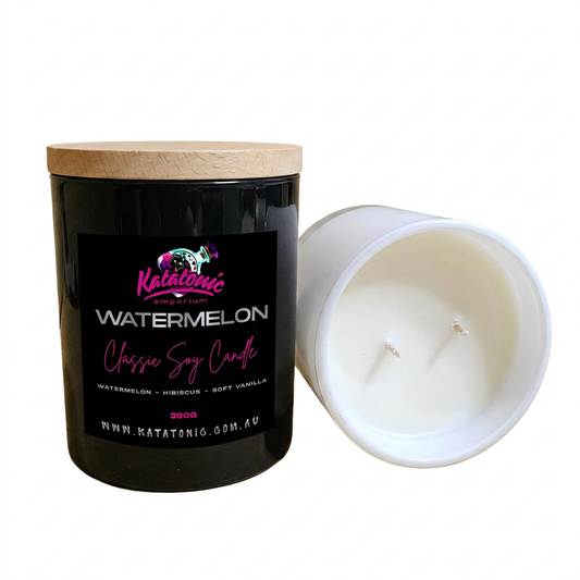 Watermelon Soy Candle Black XL 2 Wick