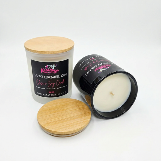 Watermelon Soy Candle White Large