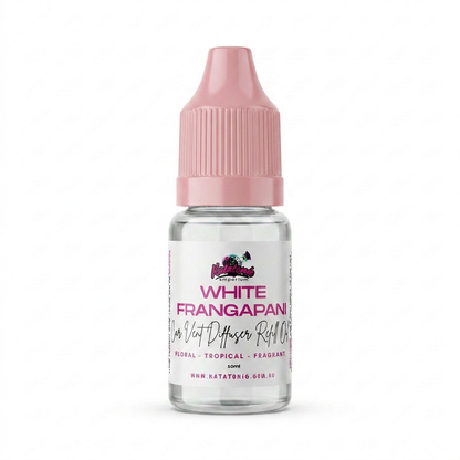 White Frangapani Car Vent Diffuser Refill