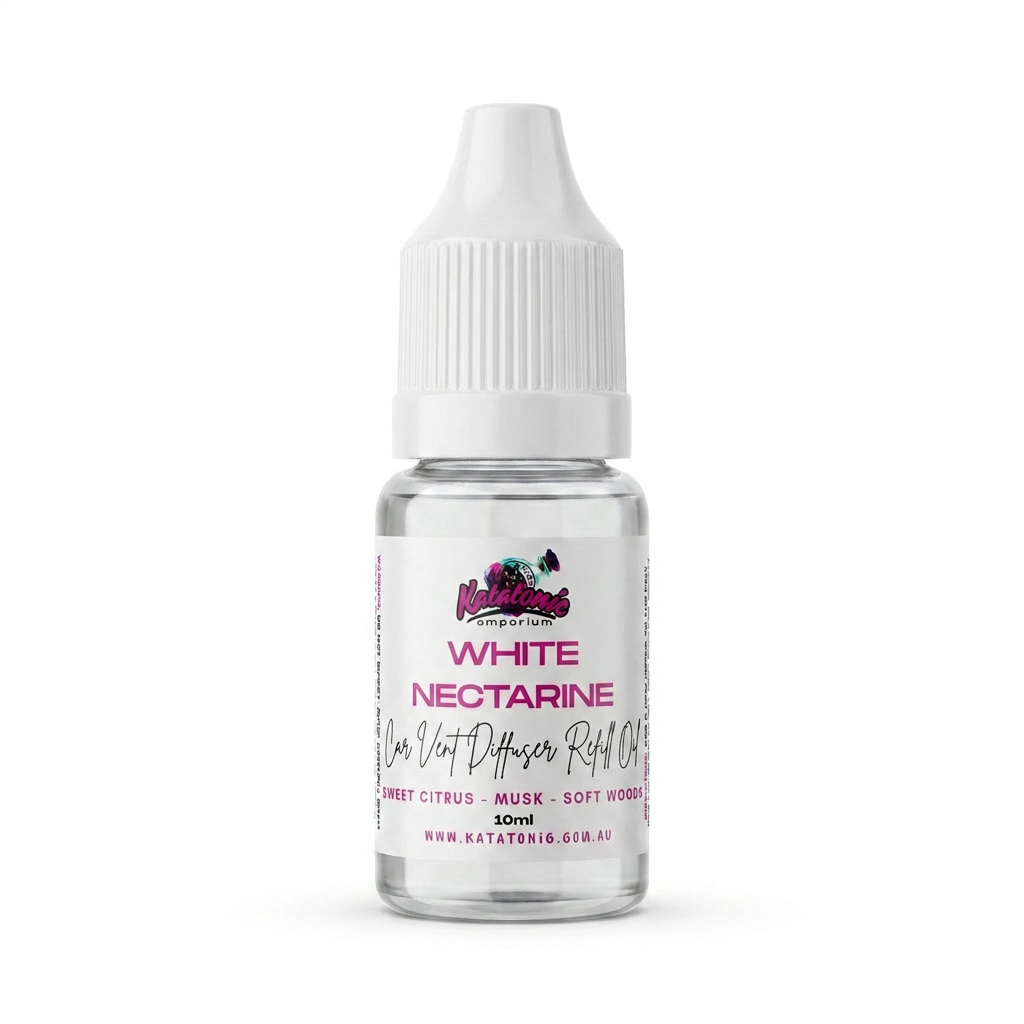 White Nectarine Car Vent Diffuser Refill
