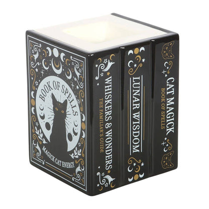 Black Cat Book of Spells Oil Burner and Wax Warmer - product image 2
