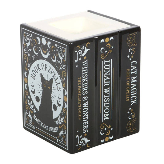 Black Cat Book of Spells Oil Burner and Wax Warmer - product image 2
