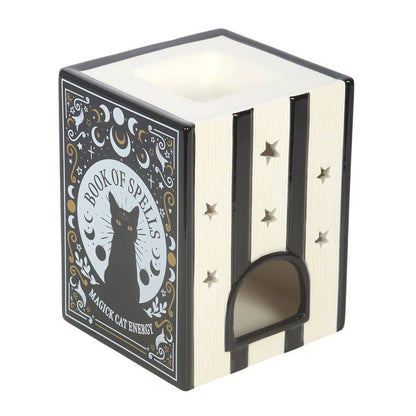 Black Cat Book of Spells Oil Burner and Wax Warmer - product image 4