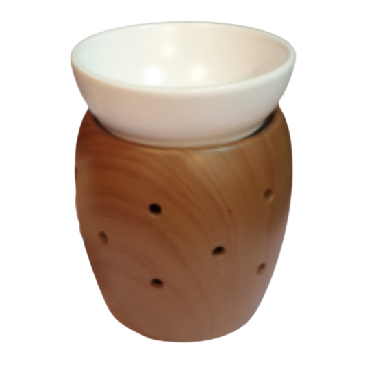 WALNUT FLICKERING 2 IN 1 CANDLE / WAX WARMER