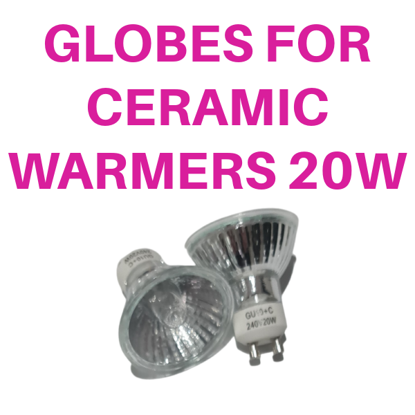 REPLACEMENT GLOBES FOR CERAMIC WARMERS 20W